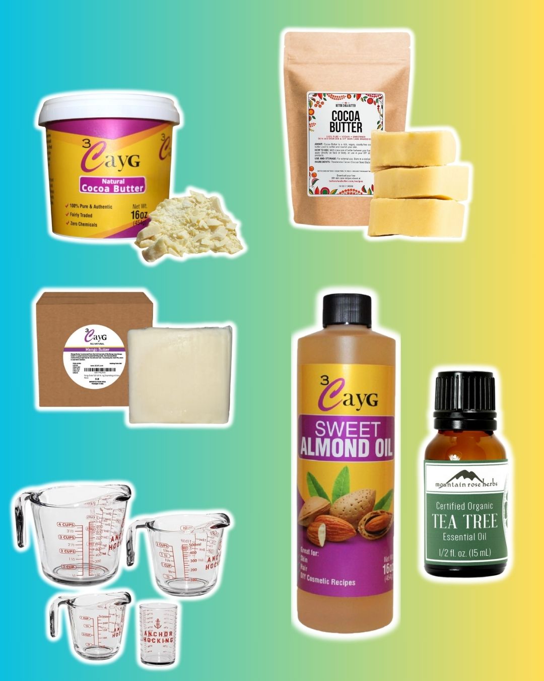 Where to get BULK ingredients for your body butter business.  Available on amazon for your body butter business